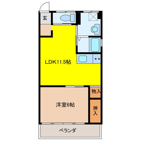 第一常磐ハイツの物件間取画像